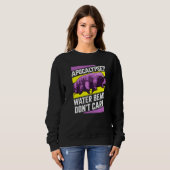 Apokalypse Wasserbär Egal  Tardigrade Retro  Sweatshirt (Vorne ganz)