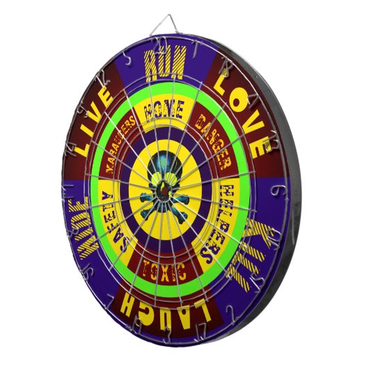 Apokalypse-Zone - Live-Laugh-Liebe-Run Todesverbor Dartscheibe (Vorderseite rechts)