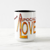 Apokalyptische Liebhaber - feuern Sie Logo/weiße Tasse (Zentrum)
