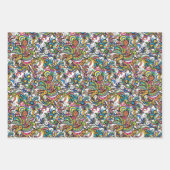 Apokalyptische Papageien Geschenkpapier Set (Vorderseite 3)