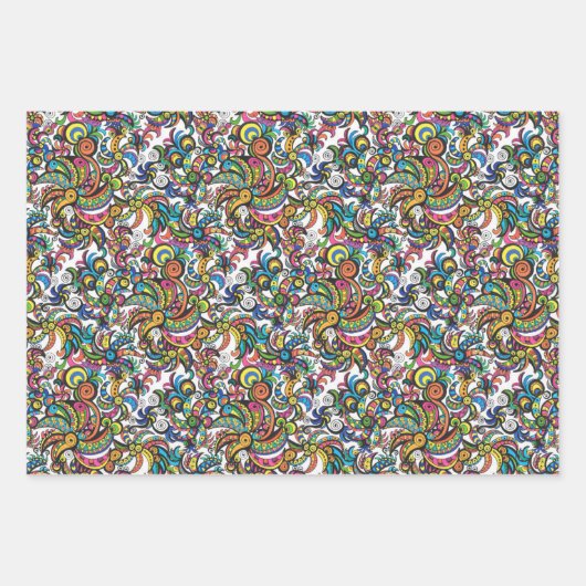 Apokalyptische Papageien Geschenkpapier Set (Vorderseite 3)