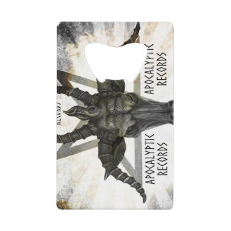 Apokalyptische Platten Edelstahl-Flaschenöffner Geldbeutel Flaschenöffner