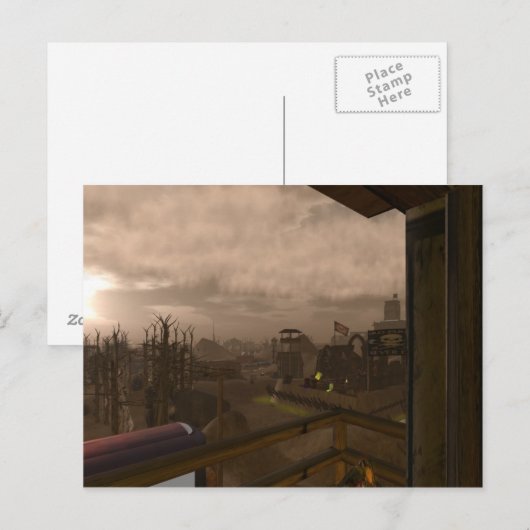 Apokalyptische Postkarte (Vorne/Hinten)