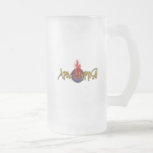 Apokalyptischer Frostierter Becher Mattglas Bierglas (Rechts)