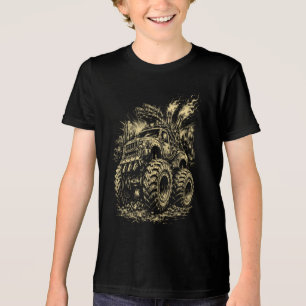 Apokalyptischer Monstertruck in Ruinen Tri-Blend Shirt