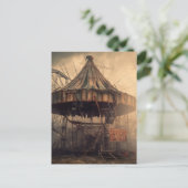 apokalyptischer Zirkus-Horror Postkarte (Stehend Vorderseite)