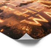 Apokalyptisches Straßenphoenix-Plakat Poster (Ecke)
