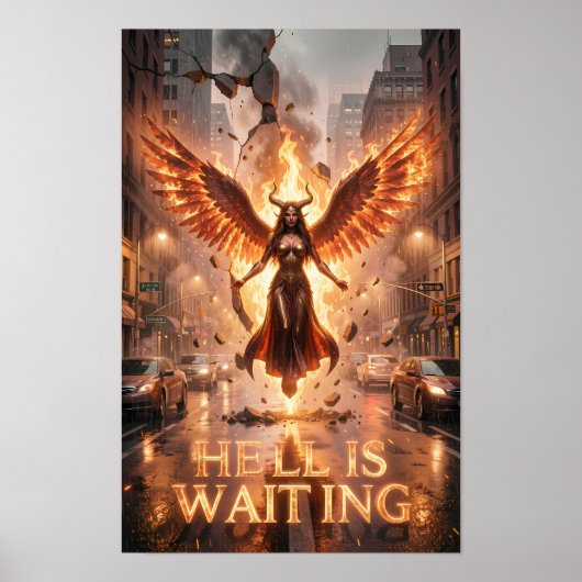 Apokalyptisches Straßenphoenix-Plakat Poster (Vorne)