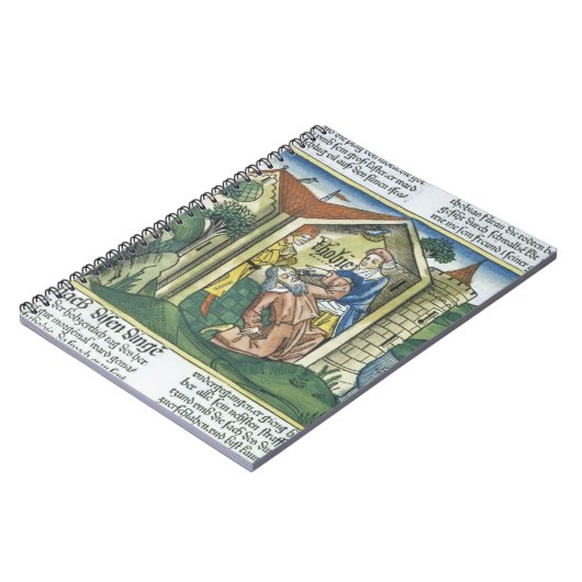 Apokryphen: Tobit ist durch den Dung des Spatzen Notizblock (Linke Seite)