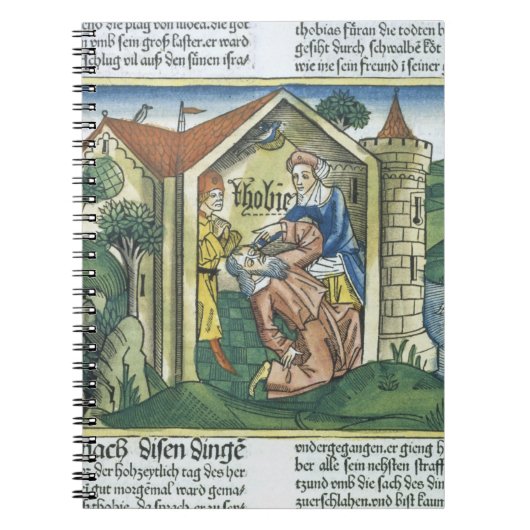 Apokryphen: Tobit ist durch den Dung des Spatzen Notizblock (Vorderseite)