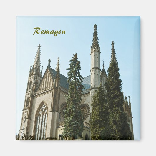 Apollinaris Church in Remagen, Deutschland Magnet (Vorne)