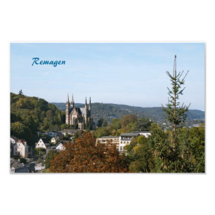 Apollinariskirche in Remagen, Deutschland Fotodruck