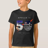 Apollo 11 50 Jubiläum Moon Landing 20 Juli, T-Shirt (Vorderseite)