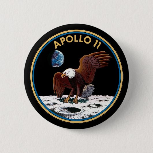 Apollo-11-Abzeichen Button (Vorderseite)