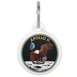 Apollo-11-Abzeichen Haustiermarke