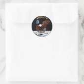 Apollo-11-Abzeichen Runder Aufkleber (Tasche)