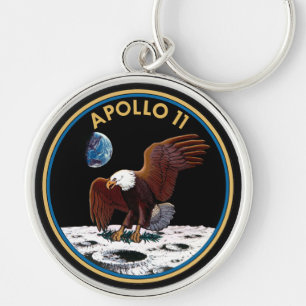 Apollo-11-Abzeichen Schlüsselanhänger