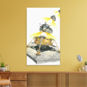 Apollo 11 Adlermodul ab Mond Leinwanddruck (Insitu (Wohnzimmer))