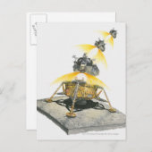 Apollo 11 Adlermodul ab Mond Postkarte (Vorne/Hinten)