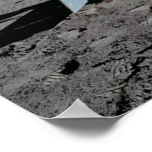 Apollo 11 Astronaut- und Mondmodul "Adler" Poster (Ecke)