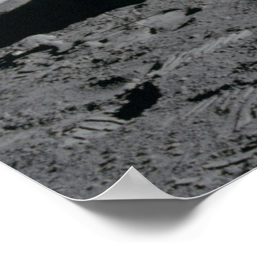 Apollo 11 Astronaut- und Mondmodul "Adler" Poster (Ecke)