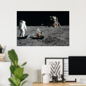 Apollo 11 Astronaut- und Mondmodul "Adler" Poster (Heimbüro)