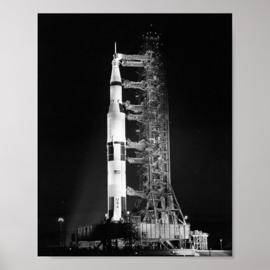 Apollo 11 auf der Startseite Poster (Vorne)