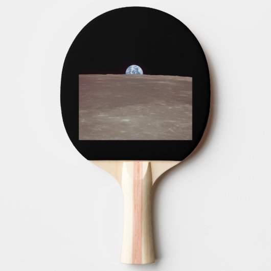 Apollo 11 Bild der Erde, die über den Mond aufstei Tischtennis Schläger (Vorderseite)