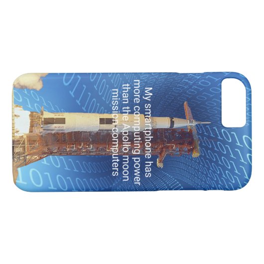 Apollo 11 Computing Power Case-Mate iPhone Hülle (Rückseite (Horizontal))