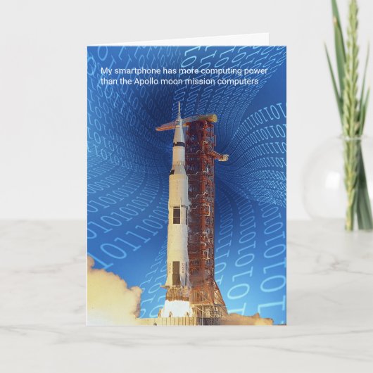 Apollo 11 Computing Power Karte (Vorderseite)