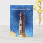 Apollo 11 Computing Power Karte (Gelbe Blume)