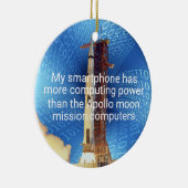Apollo 11 Computing Power Keramik Ornament (Rechts)