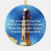 Apollo 11 Computing Power Keramik Ornament (Vorne)