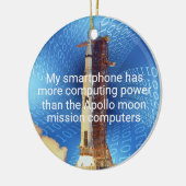 Apollo 11 Computing Power Keramik Ornament (Links)
