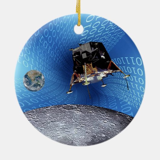 Apollo 11 Computing Power Keramik Ornament (Hinten)