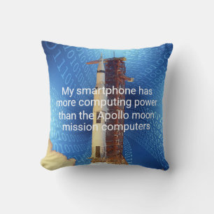 Apollo 11 Computing Power Kissen