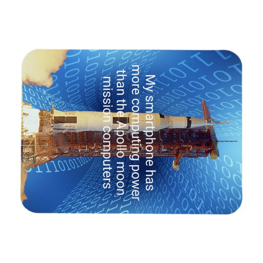 Apollo 11 Computing Power Magnet (Horizontal)