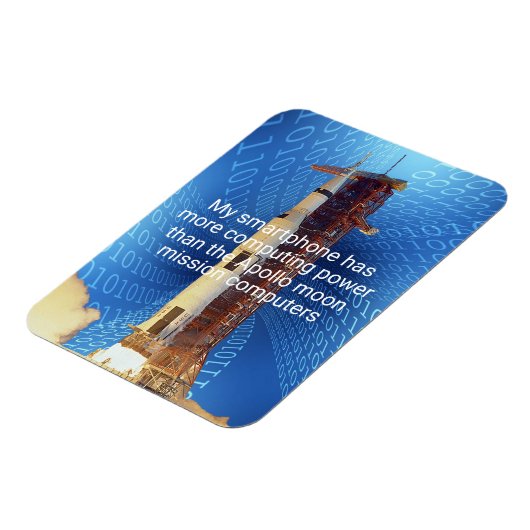 Apollo 11 Computing Power Magnet (Linke Seite)