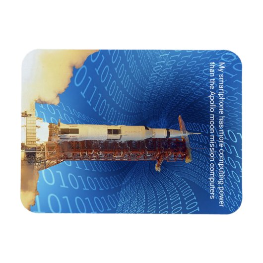 Apollo 11 Computing Power Magnet (Horizontal)