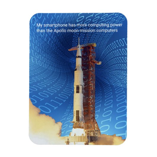 Apollo 11 Computing Power Magnet (Vertikal)