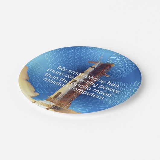 Apollo 11 Computing Power Pappteller (Schrägansicht)