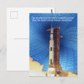 Apollo 11 Computing Power Postkarte (Vorne/Hinten)