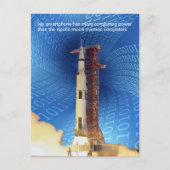 Apollo 11 Computing Power Postkarte (Vorderseite)