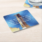 Apollo 11 Computing Power Rechteckiger Pappuntersetzer (angewinkelt)