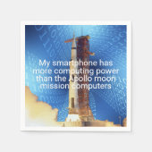Apollo 11 Computing Power Serviette (Vorderseite)