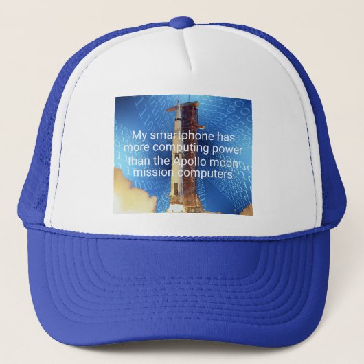 Apollo 11 Computing Power Truckerkappe (Vorderseite)