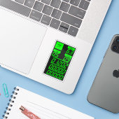 Apollo 11 DSKY Display, Alarm Code 1202 Aufkleber (Laptop mit iPhone)