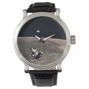 Apollo 11 Earth View als Mondmodul Eagle Lea Armbanduhr