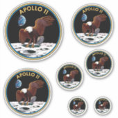 Apollo 11 Insigna Sticker Pack (Vorderseite)
