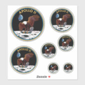 Apollo 11 Insigna Sticker Pack (Blatt)